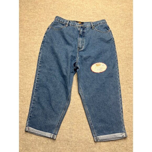 Vintage Route 66 Medium Wash Capri Denim Jeans Women's Size 17/18 NWT - Picture 1 of 10